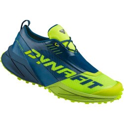 Dynafit Ultra 100 Trail Running Shoe Men's in Poseidon and Fluo Yellow